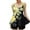 Yellow_s, variant on JSGEK Womens Swimsuit Set Racerback Tankini Design Contrast Trim Detail Floral Print Bottom Modest Silhouette Breathable Fabric for Pool Parties Black L