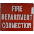 thumbnail image 2 of FIRE DEPARTMENT CONNECTION SIGN((10x12,RED,ALUMINUM) -ref19722, 2 of 5