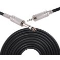 thumbnail image 1 of Cable de audio negro DC3.5 línea micrófono mezclador audio tres núcleos a línea de audio, 1 of 6