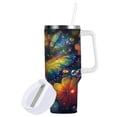 thumbnail image 2 of DIXRUYEE Steel Water Bottles Tumbler Creative Radiant Reflections Pattern 40oz/30oz, 2 of 9
