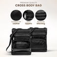 thumbnail image 2 of Bolso bandolera de piel Krediz para mujer con correa ajustable, 2 of 8