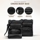 thumbnail image 2 of Bolso bandolera de piel Krediz para mujer con correa ajustable, 2 of 8