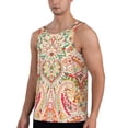 thumbnail image 2 of Pofeuu Indian Paisley 1 Print Men's Workout Tank Tops Sleeveless Muscle Gym Shirt Quick Dry-3X-Large, 2 of 7