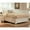 Cream White - 5-Piece, variant on Sandy Beach 4-piece Eastern King Bedroom Set Cream White