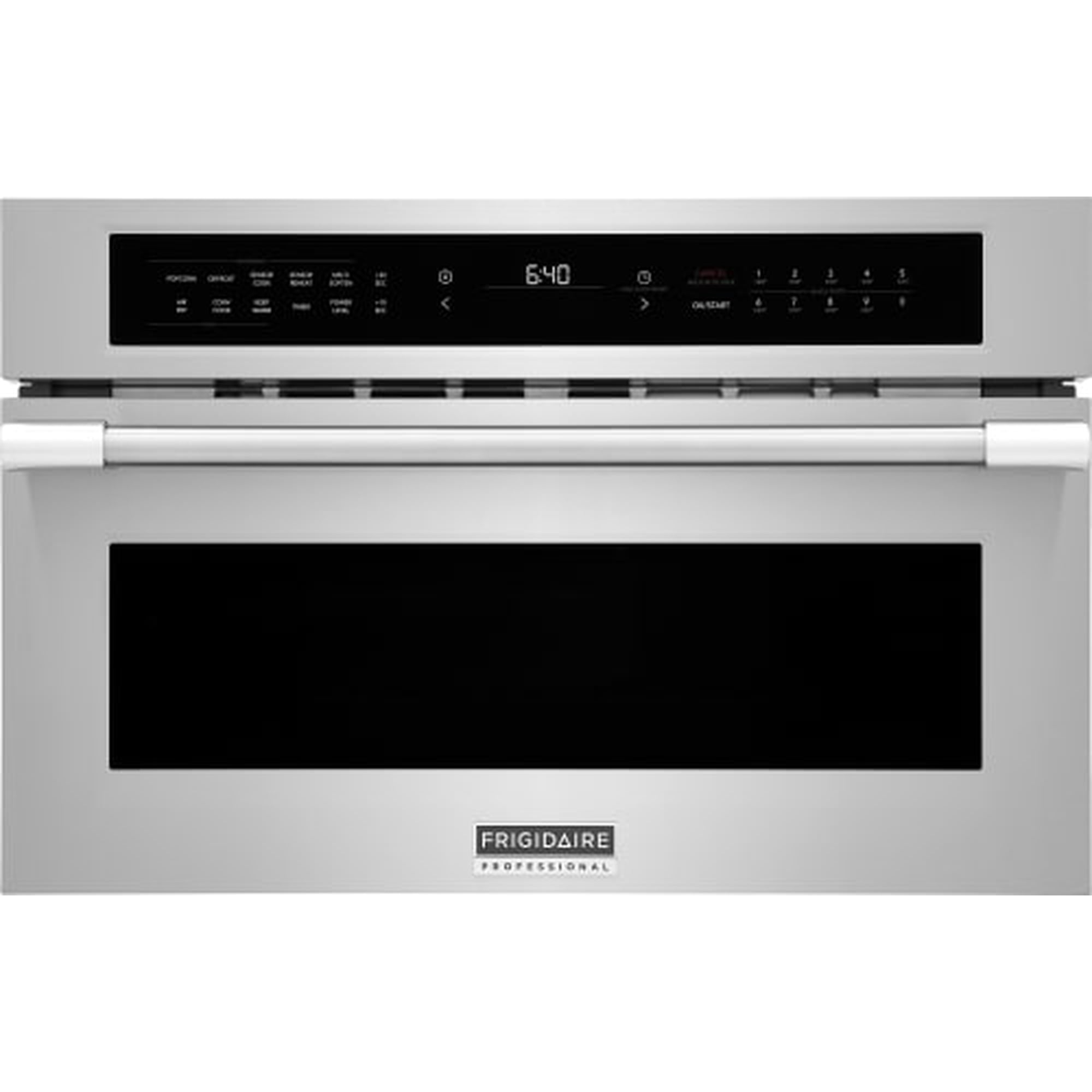 Frigidaire Professional 1.6 cu ft 30-inch Built-In Convection Microwave Oven with Air Fry Smudge-Proof Stainless Steel