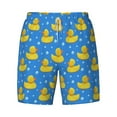 thumbnail image 4 of Lsque Mens Swim Trunks Cute Yellow Rubber Ducks Pattern - Bathing Suit Compression Liner - Beach Swim Shorts Swimwear - (S-3XL) - Stretch Quick Dry -3X-Large, 4 of 9