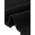 thumbnail image 5 of INSPIRE CHIC Sleeveless Midi Dresses for Women's 2025 Square Neck Contrast Color Knit Bodycon Dress XS Black, 5 of 6