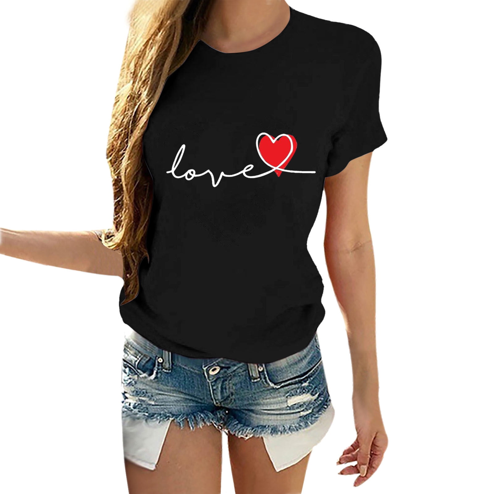 I Love Heart Sports Day Ladies T-Shirt