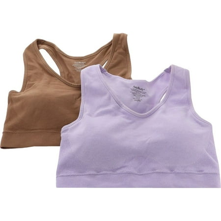 

AnyBody Rib Seamless Cozy Lounge Bralette 2Pc Women s A393149