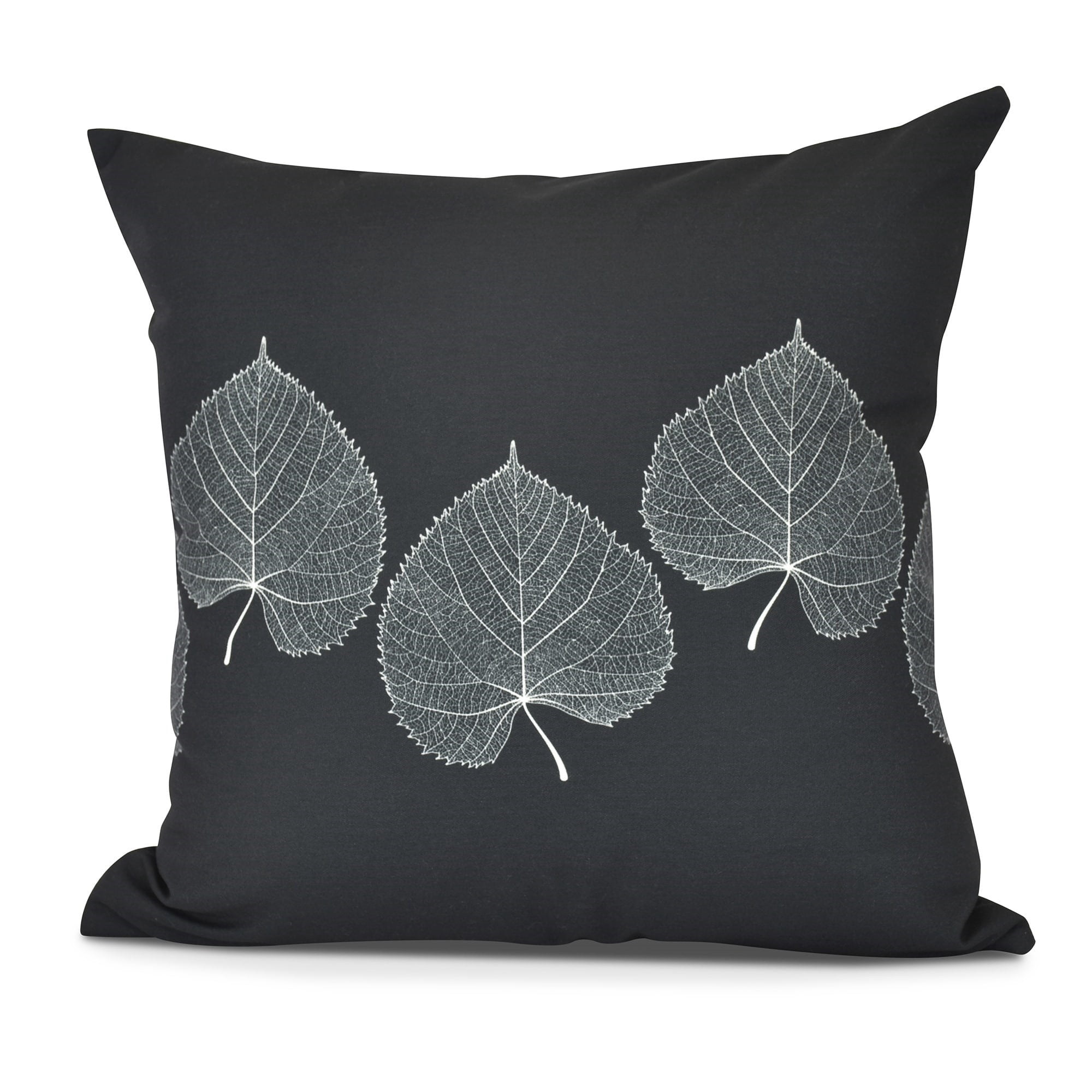 16" x 16" Simply Daisy Leaf Print Fall Polyester Accent Pillow, Orange Qty 1