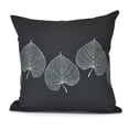 thumbnail image 5 of 16" x 16" Simply Daisy Leaf Print Fall Polyester Accent Pillow, Orange Qty 1, 5 of 5