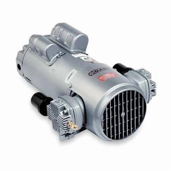Gast Piston Air Compressor, 1HP, 115/230V, 1Ph 6HCA-12-M616NEX