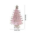 thumbnail image 3 of AYktou Mini Christmas Tree, Crystal-Like Glass Christmas Tree Crystal Gravel Semi-Transparent Texture Christmas Tree Figurine Ornaments for Xmas Fireplace Tabletop Centerpiece Unique Decor, 3 of 7