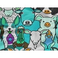 thumbnail image 6 of oneOone Rayon Turquoise Green Fabric Horse Fabric For Sewing Printed Craft Fabric By The Yard 56 Inch Wide, 6 of 8