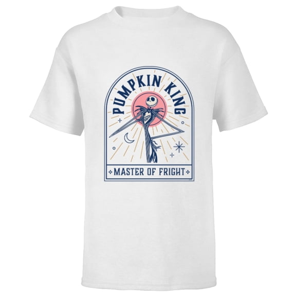 Disney The Nightmare Before Christmas Pumpkin King Mystic - Short Sleeve T-Shirt for Kids - Customized-White