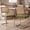 Green, variant on Melocadol Modern Rattan Dining Chairs, Set of 4, with Cane Back, Chrome Metal Frame with Textured Boucle Seat, Ergonomic Handwoven Rattan Design, Chairs for Home Restaurant or Cafe, White