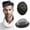 #1B05 1B# OFF BLACK WITH 5% SYNTHETIC GREY, variant on LYRICAL HAIR Full PU Toupee for Men Human Hair Piece Durable Thin Skin Hair Replacement System Mens Toupee 0.1MM All Poly PU Injected Male Hair Units Wig Black Brown Blonde Gray Hairpieces