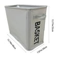 thumbnail image 3 of Laundry Hamper, Dirty Clothes Basket Storage Basket Dirty Clothes Basket Portable Mini Dirty Clothes Foldable Multifunctional Household Can Store, for Clothes and Storage(Gray, 15.7x13.8x7.9in), 3 of 6