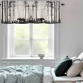 thumbnail image 6 of Valance Curtains for Windows Black Bears Trees Forest Kitchen Curtians Window Treatment Silhouette Art Topper Curtain Rod Pocket Valances for Kitchen Bathroom Living Room 42x18in, 6 of 9
