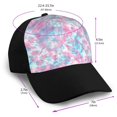 thumbnail image 2 of Naloa Tie Dye Adult adjustable Print Baseball Hat, Patchwork curved brim baseball capfor Men and Women, One Size, 2 of 5