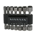thumbnail image 1 of Hex Puissance Socket14Pcs Écrous Pilote Foret Hexagonale Écrous de Prise Ensemble d'Efficacité Optimale, 1 of 5
