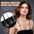 thumbnail image 3 of VONKY 2a Set Of 2 Copper Rhinestone Bra Straps Fashionable Fitting Easy To Clean Fashionable Designs, 3 of 6