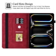 thumbnail image 3 of Artyond Case for 2024 iPad Pro 11 Inch, Premium PU Leather Card Slots Case Multi-angle Viewing Stand with Auto Sleep/Wake Smart Case for iPad Pro 11 Inch (M4) 5th Generation 2024 Release, Red, 3 of 7