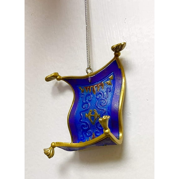 K Disney Aladin Aladdin Flying Carpet Custom PVC 3” Holiday Christmas Tree Ornament