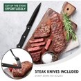 thumbnail image 4 of Hiware 48-Piece Matte Black Silverware Set for 8, Stainless Steel Flatware Set with Steak Knives, Hand Wash Recommended, 4 of 7