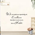 thumbnail image 2 of Adhesivos de pared con la frase inspiradora «Somos lo que hacemos repetidamente», 2 of 3