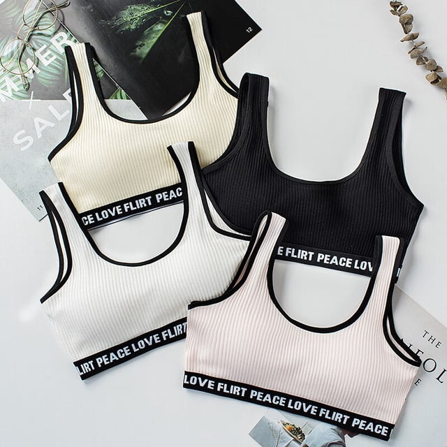 Girls Training Bras Kids Soft Underwear Girls Accessories Breathable Children Bras for Teen Girl 8-16yPink12 He Qiyong unisex