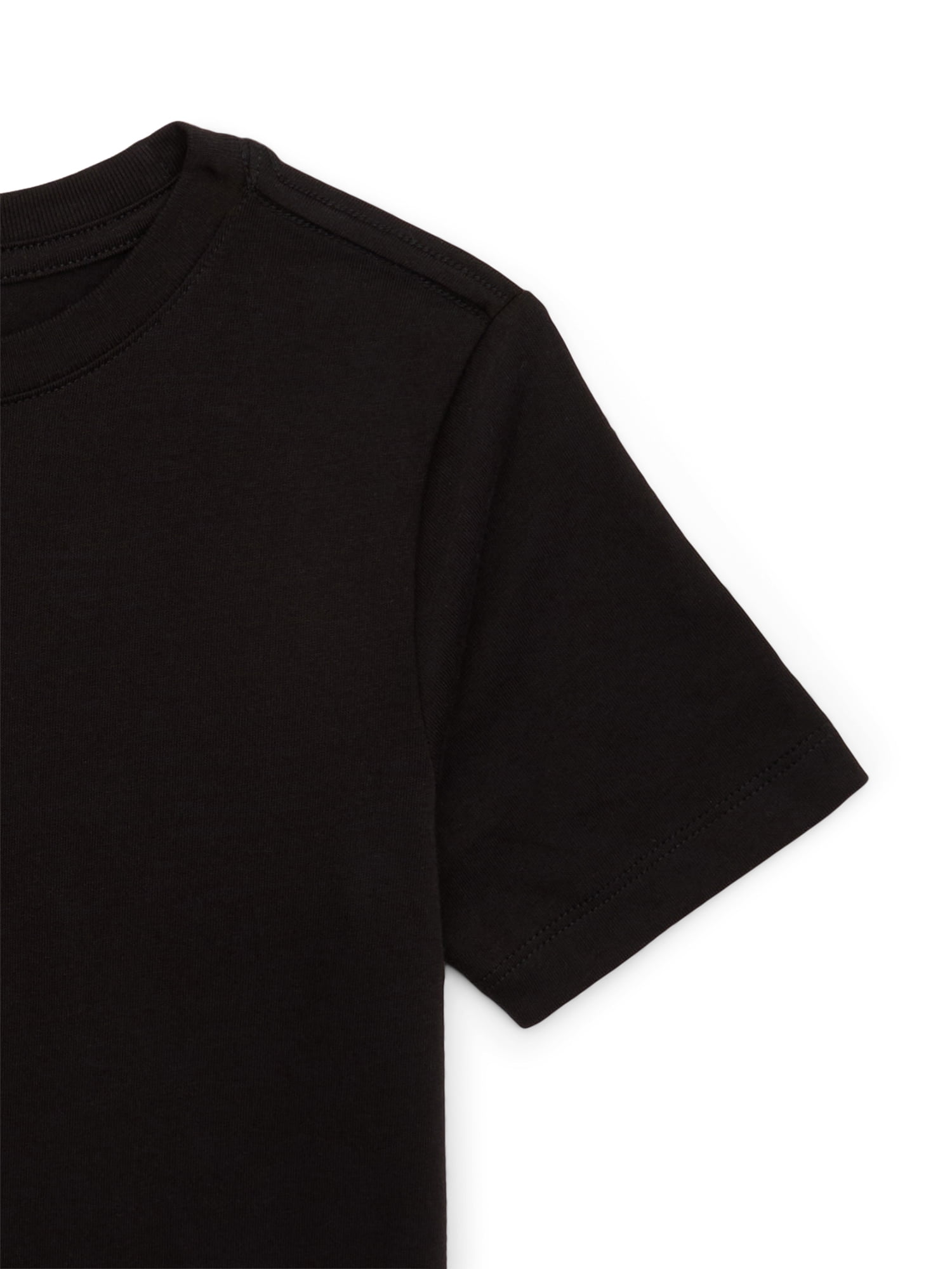Wonder Nation Boys Kid Tough Tee with Short Sleeves, Sizes 4-18 & Husky