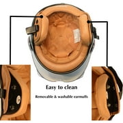 BEON Half Face Retro Vintage Motorcycle Helmet with Anti-Scratch Visor for Adults Moped Vespa, DOT & ECE Approved