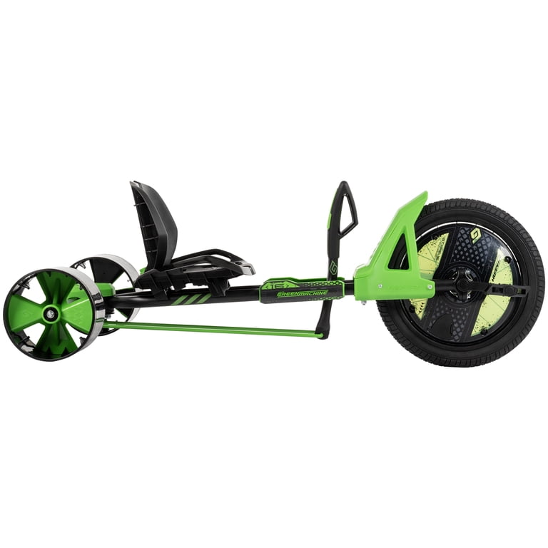 Huffy Adjustable Seat Unisex Kids Drift Trike, Green, 16