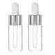 thumbnail image 2 of 2 frascos de vidrio con gotero para maquillaje, envases para aceites esenciales y cosméticos (10 ml), 2 of 7