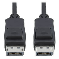 Tripp Lite Displayport 1.4 Cable With Latching Connectors - 8k Uhd, Hdr, 4:2:0, Hdcp 2.2, M/m, Black, 10 Ft. - Displayport Cable - Displayport (m) To Displayport (m) - Displayport 1.4 - 10 Ft - Black