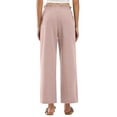 thumbnail image 4 of Delayuji Womens Linen Pant Loose Stretch Pleated High Waisted Straight Leg Pants Relaxed Fit Casual Pant Daily Wear, 4 of 6
