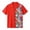 Red, variant on IWRICH Men's Tropical Floral Printed Shirts Plus Size Button down Summer T Shirts Camp Collared Casual Fashion Vacation Tops Red XL