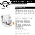 thumbnail image 2 of Exterior Door Handles Set Front Rear Left Driver & Right Passenger Compatible with - Chevy Silverado Suburban Tahoe Avalanche GMC Sierra Yukon Cadillac Escalade, 2 of 7