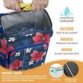 thumbnail image 2 of Vibrant Colorful Floral Insulated Backpack Cooler, Leakproof Cooler Bag with Exotic Flower Pattern for Outdoor Use, 2 of 6