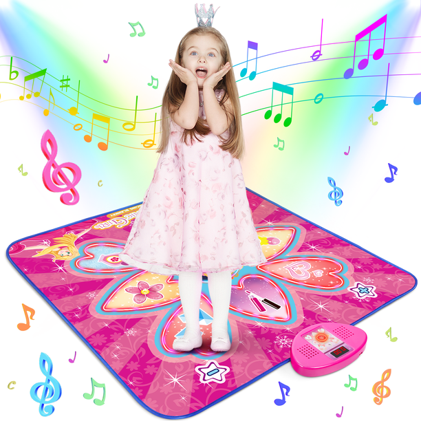 Alfombra De Baile De Unicornio Con LED – 3 Modos De Desafío, Musical, Antideslizante, Para Niños De 3 A 8 Años, Regalo Divertido