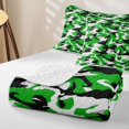 thumbnail image 4 of Manfei Rustic Camouflage Twin Quilt Set, Vintage Camo Twin Coverlet Set, Olive Green, 2pcs, 1 Bedspread and 1 Pillowcase, 4 of 7
