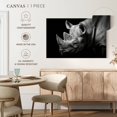 thumbnail image 5 of Elephant Stock Rhino In Monochrome Wall Art - Horizontal Canvas Wall Art - Living Room Wall Decor - Animal Canvas - Black And White Decor - 24" x 16", 5 of 8