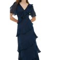 thumbnail image 4 of Dorothy Perkins - Vestido Midi de Gasa para Mujer (Marino), 4 of 4