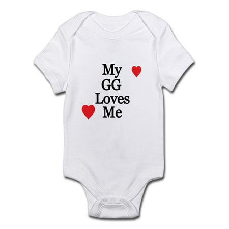 

CafePress - My GG Loves Me Body Suit - Baby Light Bodysuit
