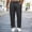 Black, variant on Mens Casual Pants Big and Tall Textured Breathable Drawstring Pants for Cruise, Loose Beach Vacation Pants with Pockets