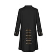 thumbnail image 4 of LEKWK Mens Renaissance Steampunk Costume Vintage Victorian Long Coat Tailcoat Jacket Classic Pirate Aristocrat Cosplay for Halloween Fancy Dress, 4 of 9