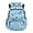 Blue Shark Pattern, variant on Neon Lightning Bolt Pattern School Bag with Multi-Pocket, Water Resistant Soft Padded 17 Inch School Bookbag for Daily Travel Elementary School