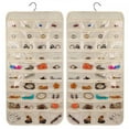 thumbnail image 4 of Home Textile Storage Hanging Jewelry Organizer Earring Display Pouch Accessories Storage Bag Pocket for Convenient Organization, 4 of 6