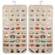 thumbnail image 3 of Organizador colgante para joyas, expositor de pendientes, bolsa de almacenamiento de accesorios, bolsillo beige, 3 of 6